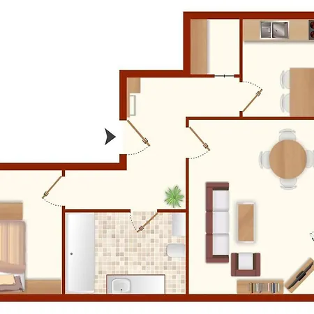 Ferienwohnung Bullauge Apartment *